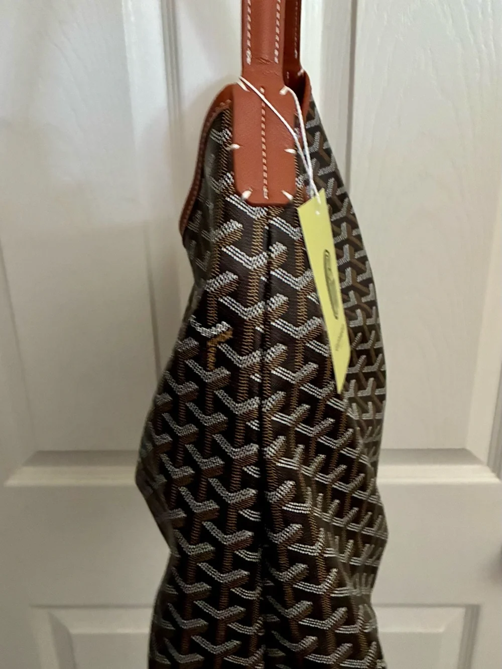 NWT Designer inspired brown Patterned Hobo Bag